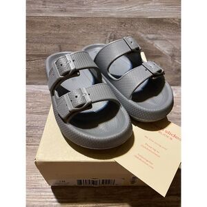 J/Slides Beach Slides Sandals Grey Eva Sz 7M